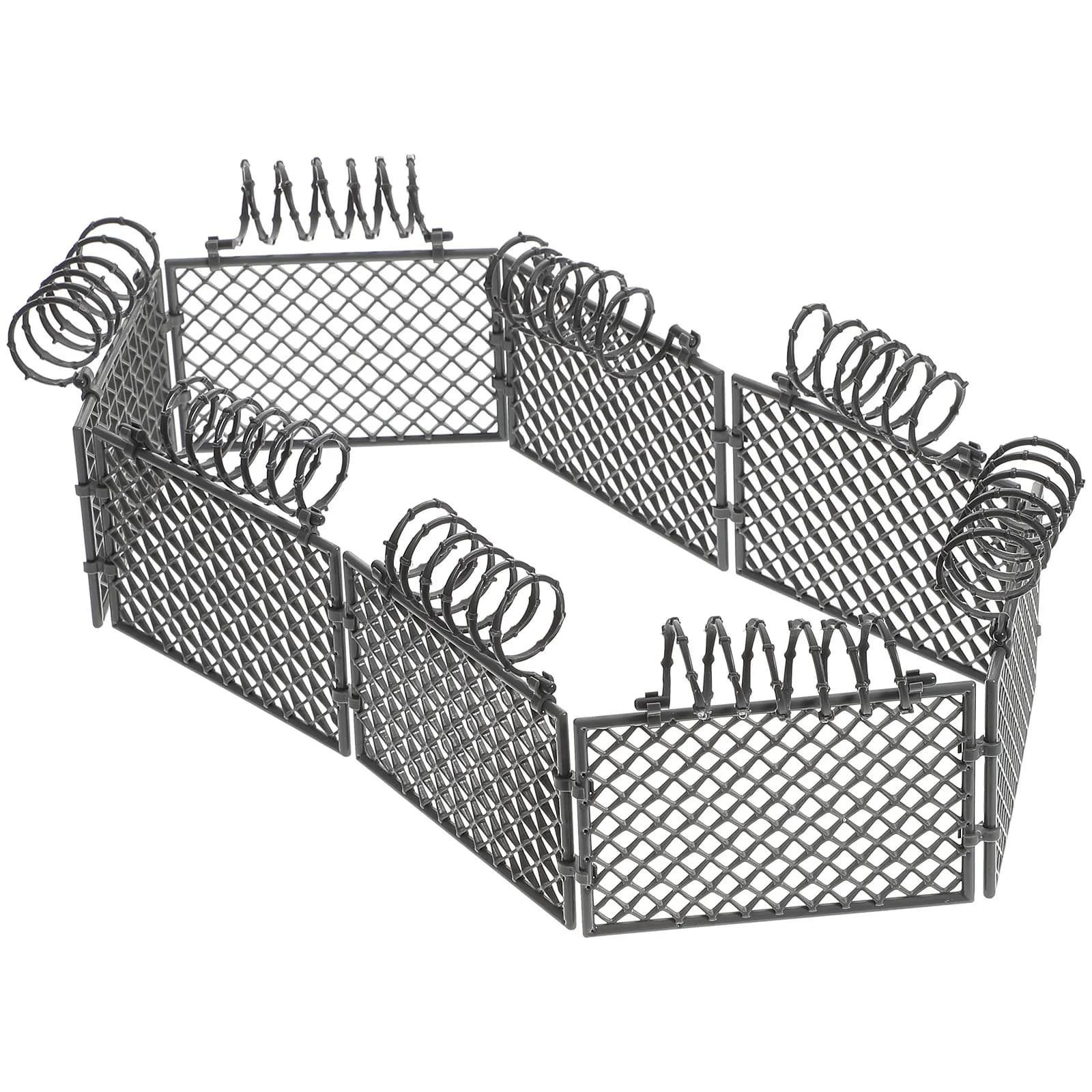 1 set di recinzioni militari in plastica, set di accessori per la costruzione per bambini, forniture educative per bambini