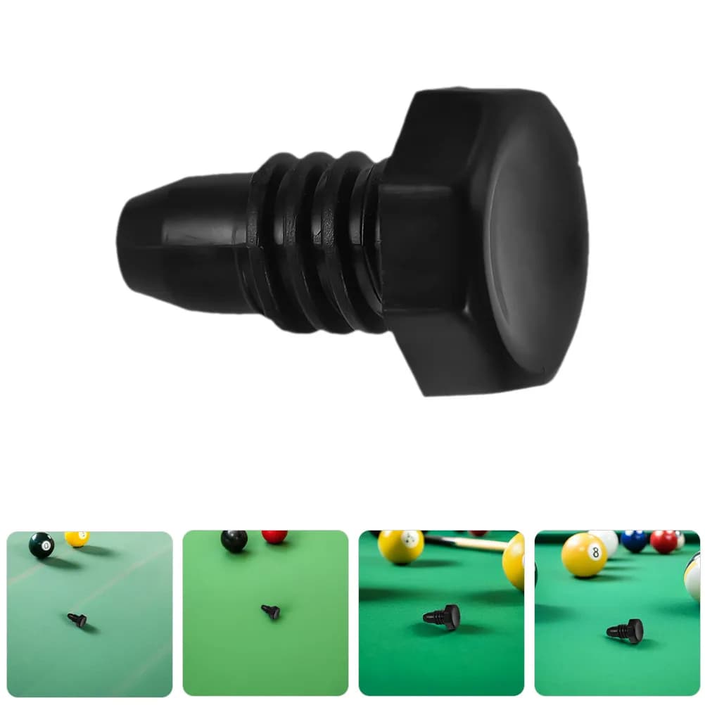 8 Pezzi Protezioni Cilindriche Nere in Plastica per Punta Stecca da Biliardo 2.2x1.5cm, Coperture Protettive per Coda Stecca da Pool e Snooker