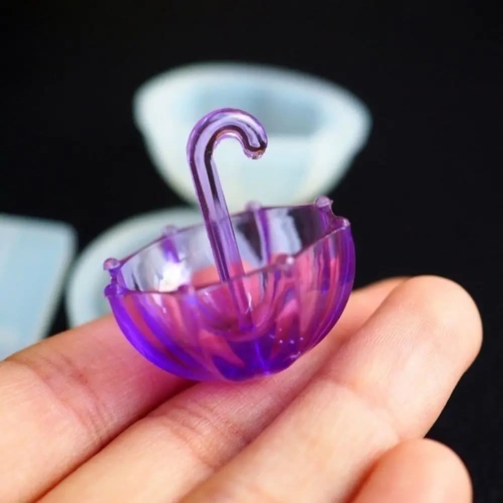 Stampo in Silicone Epossidico 3D Multifunzione per Gioielli, Stampo per Resina UV a Forma di Ombrello per Creazione di Gioielli