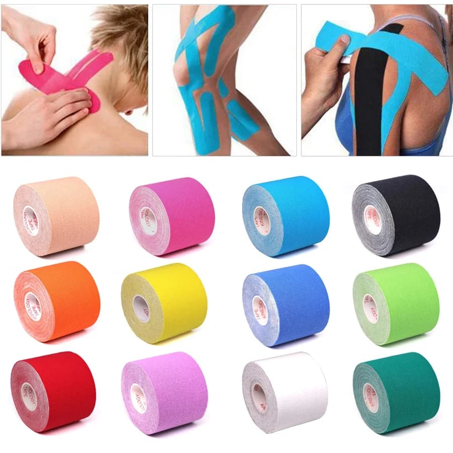 5CM * 5M nastro kinesiologico recupero atletico nastro elastico ginocchiera sollievo dal dolore muscolare ginocchiere supporto per fasciatura Fitness palestra
