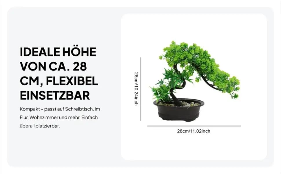 Piante Artificiali, Bonsai Decorativi per Casa, Scrivania, Davanzale, Stile Rustico
