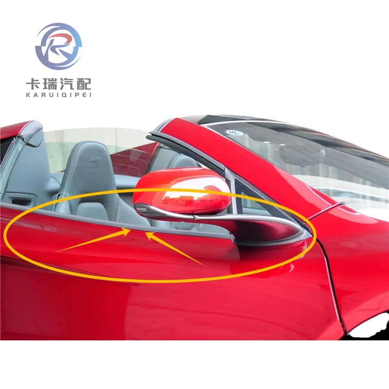 Door Glass External Belt Gasket, Mirror Gasket for Mclaren 12C, MP4,625C,650S,675LT,11A5599CP,11A5600CP, left or right side