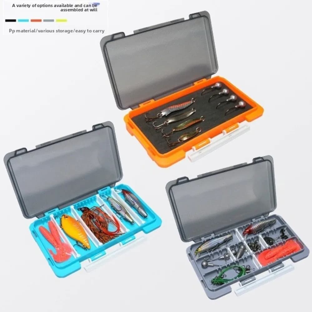 Assembled Design Fishing Tackle Box Durable Material Portable Size Fishing Accessories Storage Box Adjustable Compartments