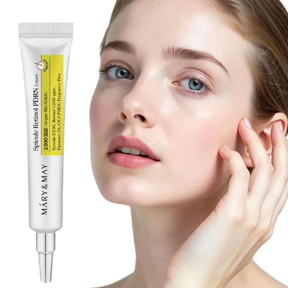 Crema Viso al Retinolo e Collagene con Microaghi 15g, Crema Antirughe per Occhi, Effetto Tensionante Istantaneo, Crema Rassodante e Liftante