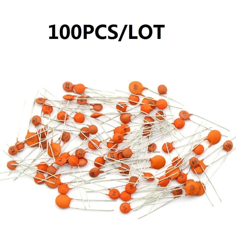 Condensatore ceramico 100PCS 50V 103 10nF 0.01uf 10P 47P 100P 220P 330P 470P 1nf 102 2.2nf 222 4.7NF 472 47nf 473 104 100nf