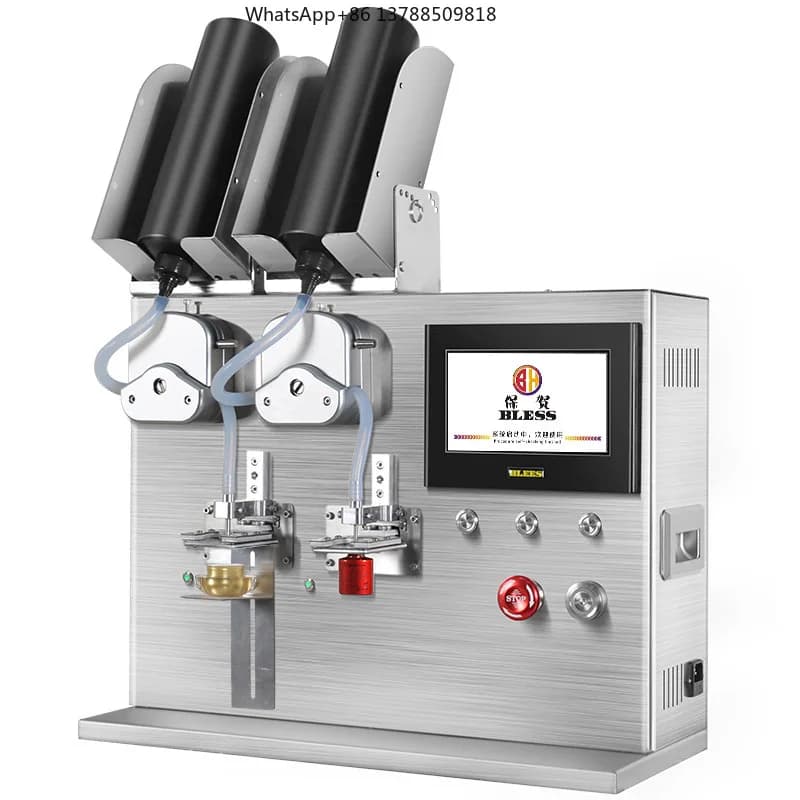 TEBAK FillinMachine: Macchina da Tavolo per Riempimento di Oli Essenziali, Mascara e Smalto per Unghie