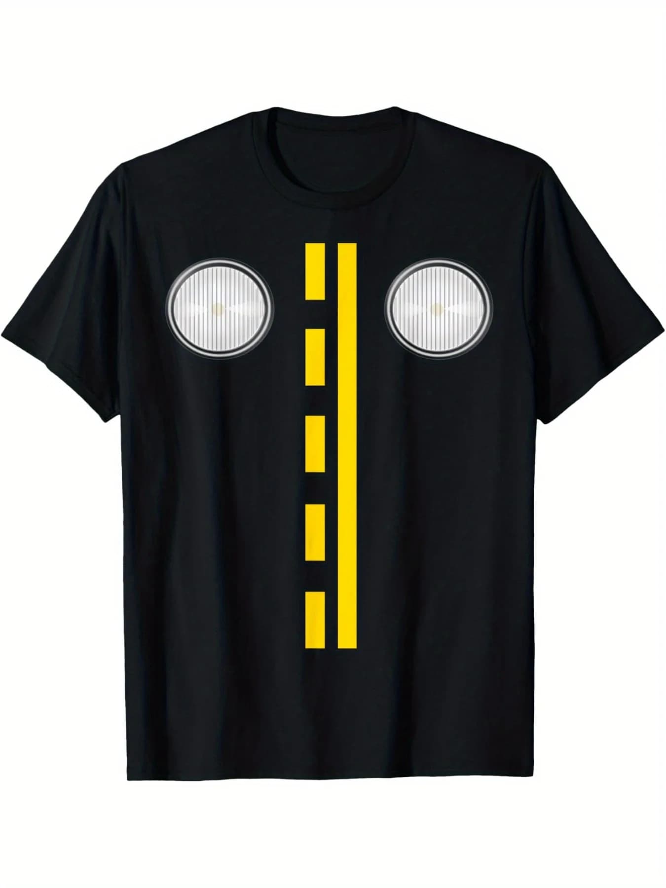 T-shirt di Halloween con segni di strada dei fari - T-shirt a maniche corte in costume casual estivo