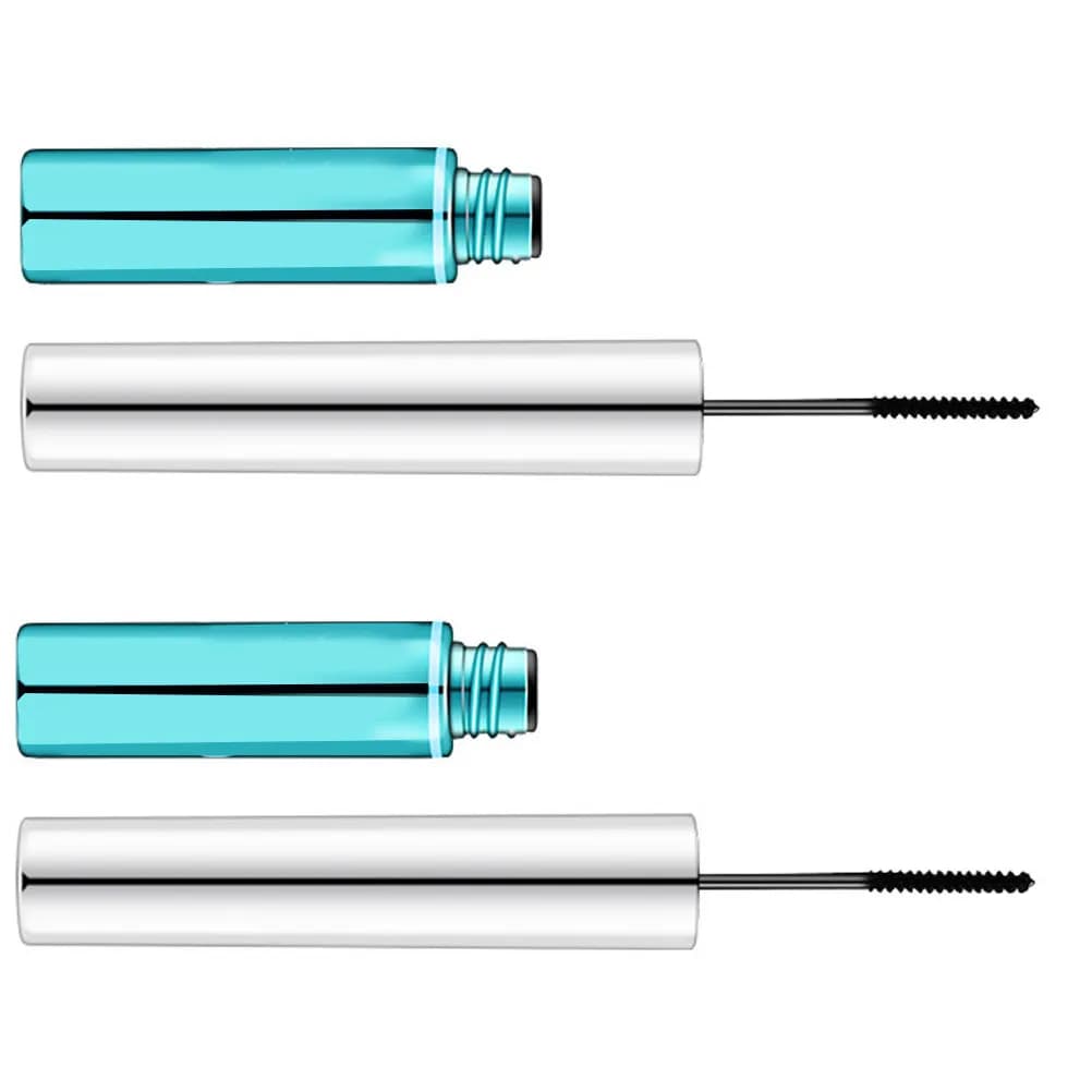 2 pieces waterproof mascara for eyelashes, resistant to deburring, long-lasting, with deep pigments, natural look, suitable for beginners