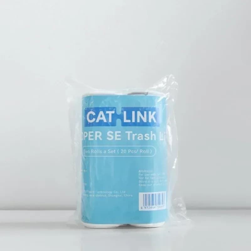 2 rulli (40 pezzi) sacchetto della spazzatura CATLINK originale solo per lettiera per gatti SCOOPER-SE, non adatto per giovani o professionisti di lusso