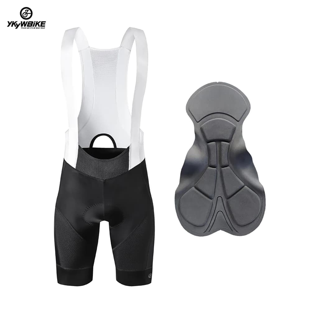 YKYW Cycling shorts with summer suspenders Outdoorwear Breathable Pro Anti-shock Pad Pants with bicycle 6 hours of padded driving