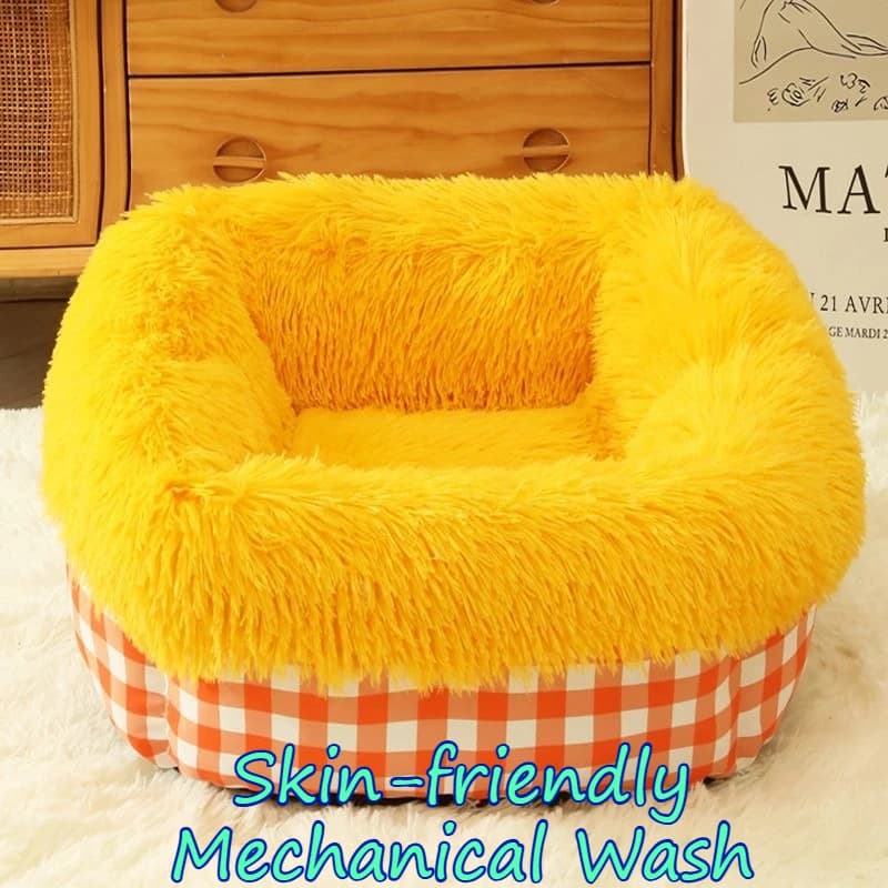 Cuccia per Cani e Gatti, Tappetino Morbido e Spesso, Comodo e Resistente, Lavabile in Lavatrice, Spazioso e Soffice, per Cuccioli, Cani, Gatti, Conigli e Volpi