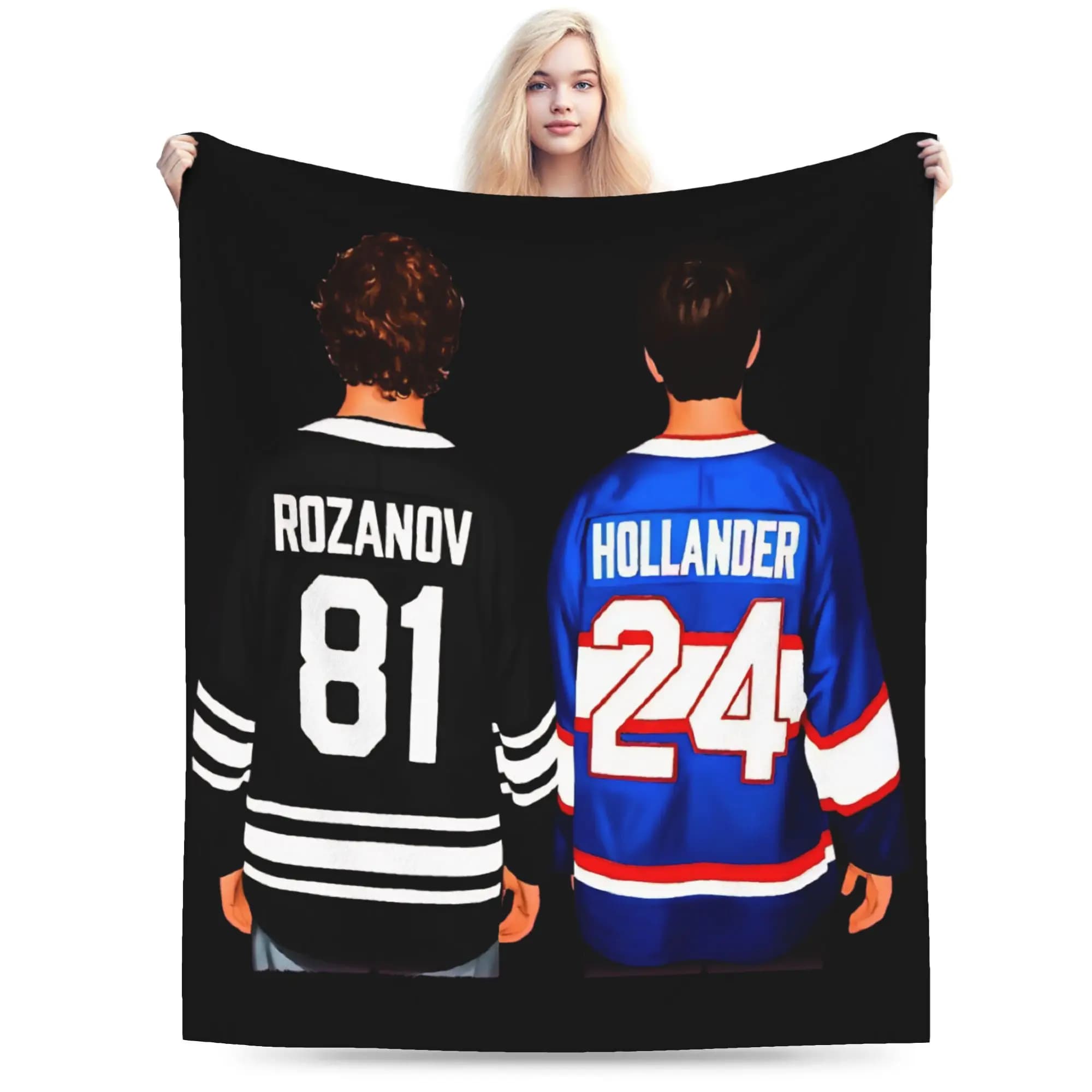 Coperta morbida con grafica di Heated Rivalry Shane e Ilya, coperta in flanella per campeggio all'aperto, copriletto