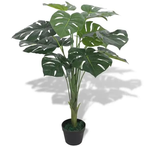 Artificial Green Plastic Plant, 70 cm Height, Interior Decoration Resistant