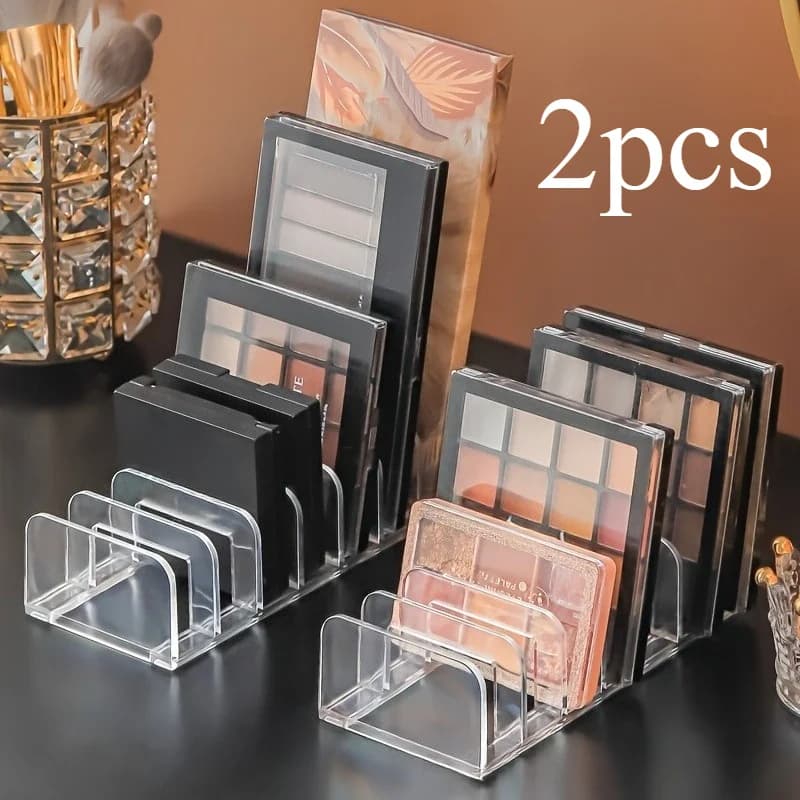New Eyeshadow Palette Storage Boxes, Powder Drawer, Transparent Plastic Desktop Storage Rack for Cosmetics And Blush