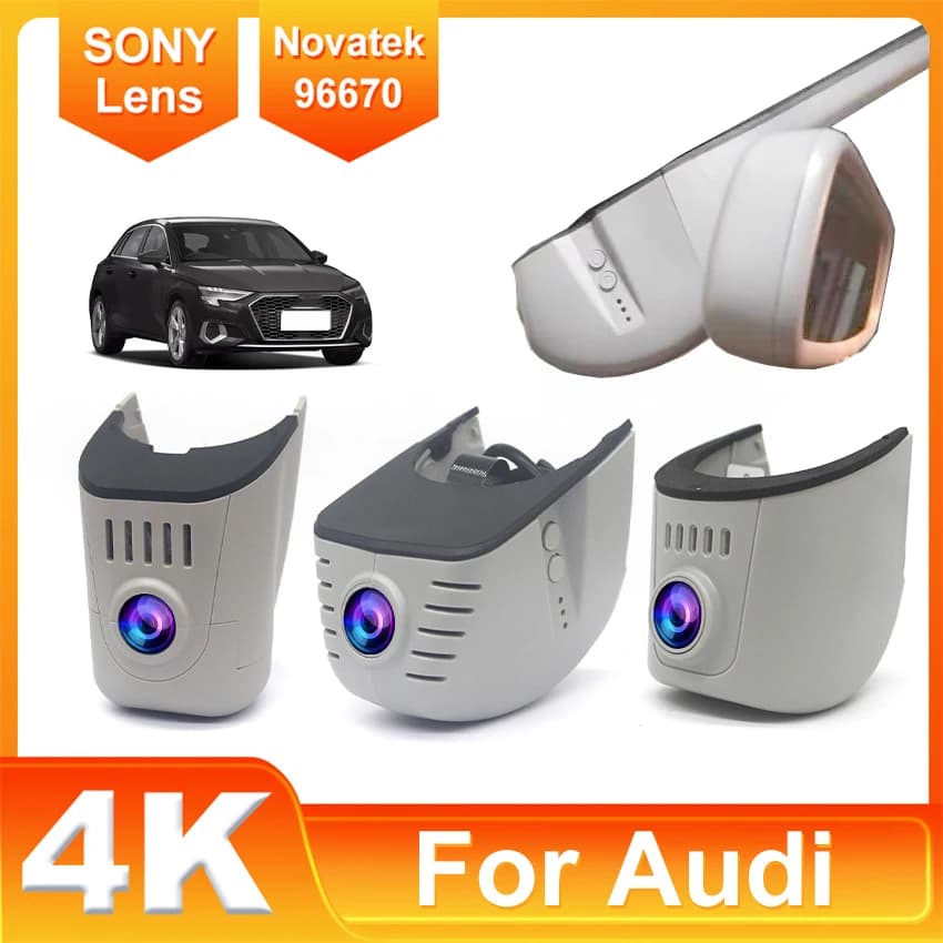 Nuovo! Auto Dvr Wifi 4K Dash Cam Per Audi a1 a3 a4 a5 a6 a7 a8 q3 q5 q7 rs3 rs4 rs5 rs7 tt b5 b6 b7 b8 b9 8v c5 c6 c7 8p 2004-2025