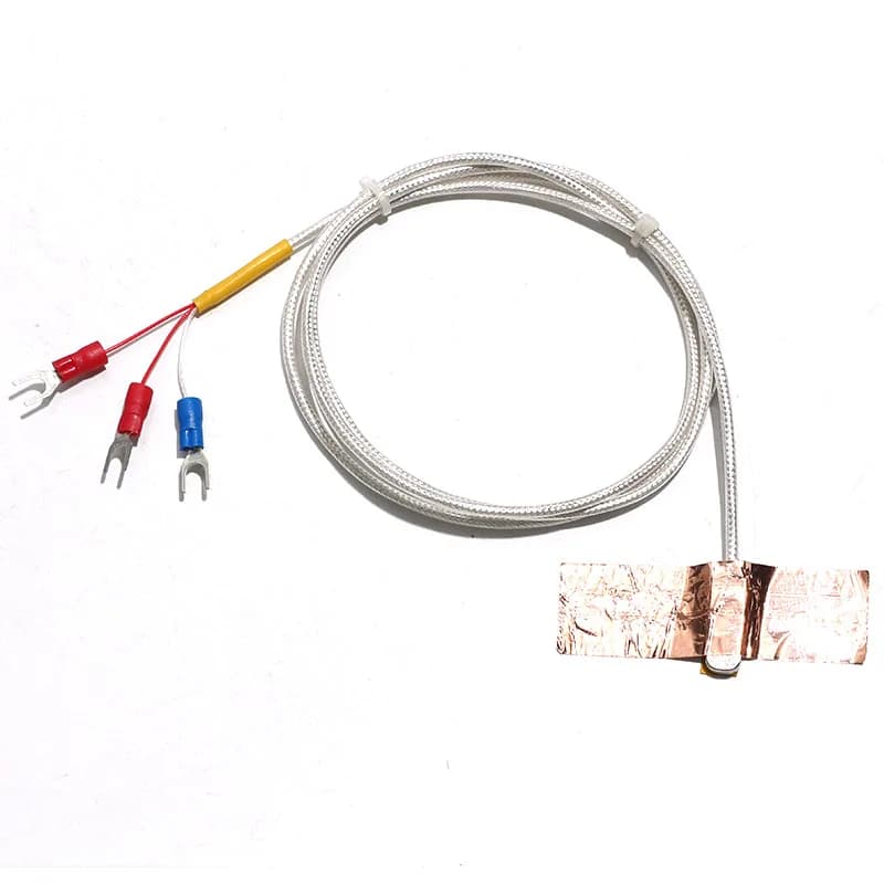 1PC Tipo K/PT100 Tipo incollato Patch di misurazione della superficie Sensore di temperatura Sonda SUS304 resistente all'acqua con nastro in lamina di rame