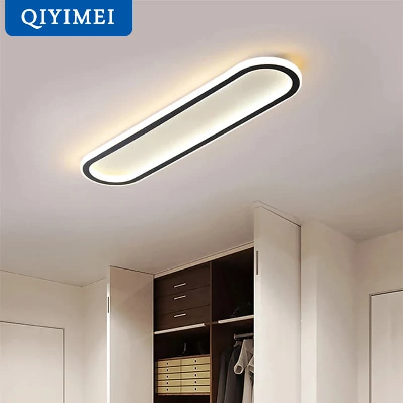 Plafoniere moderne a strisce LED Illuminazione per interni per camera da letto Robusto corridoio Corridoio Portico Lampade da soggiorno Lustro domestico Decora