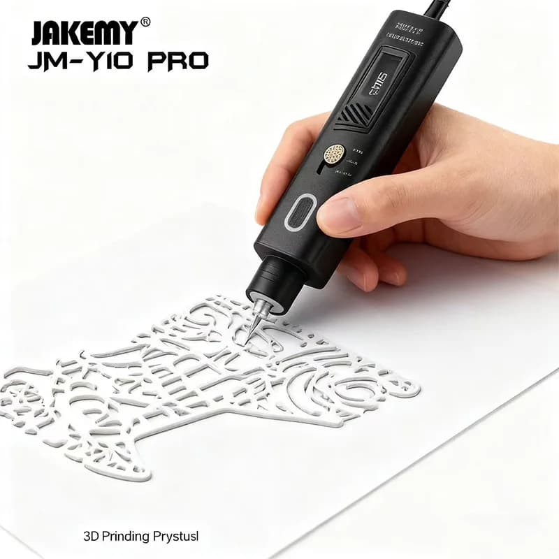 JAKEMY JM-Y10 PRO Taglierina ad ultrasuoni 35W 40KHZ Scheda in fibra di carbonio acrilica Taglierina in plastica Rettificatrice per legno in metallo 2
