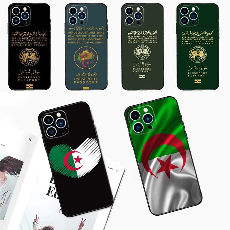 Custodia per Passaporto Algerino per Xiaomi Redmi Note 13 14 12 11 10 9 15 Pro Plus Redmi 15 14C 10C 12C 13C 15C