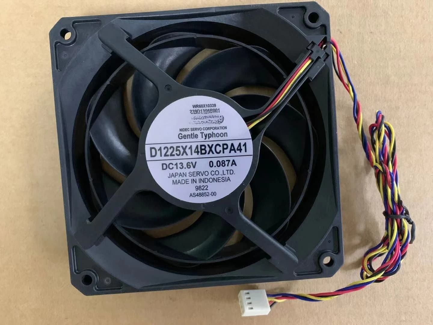 Per SERVO Falce D1225X14BXCPA41 13,6 V 0,08 A 12 CM Ventola di raffreddamento 4 pin