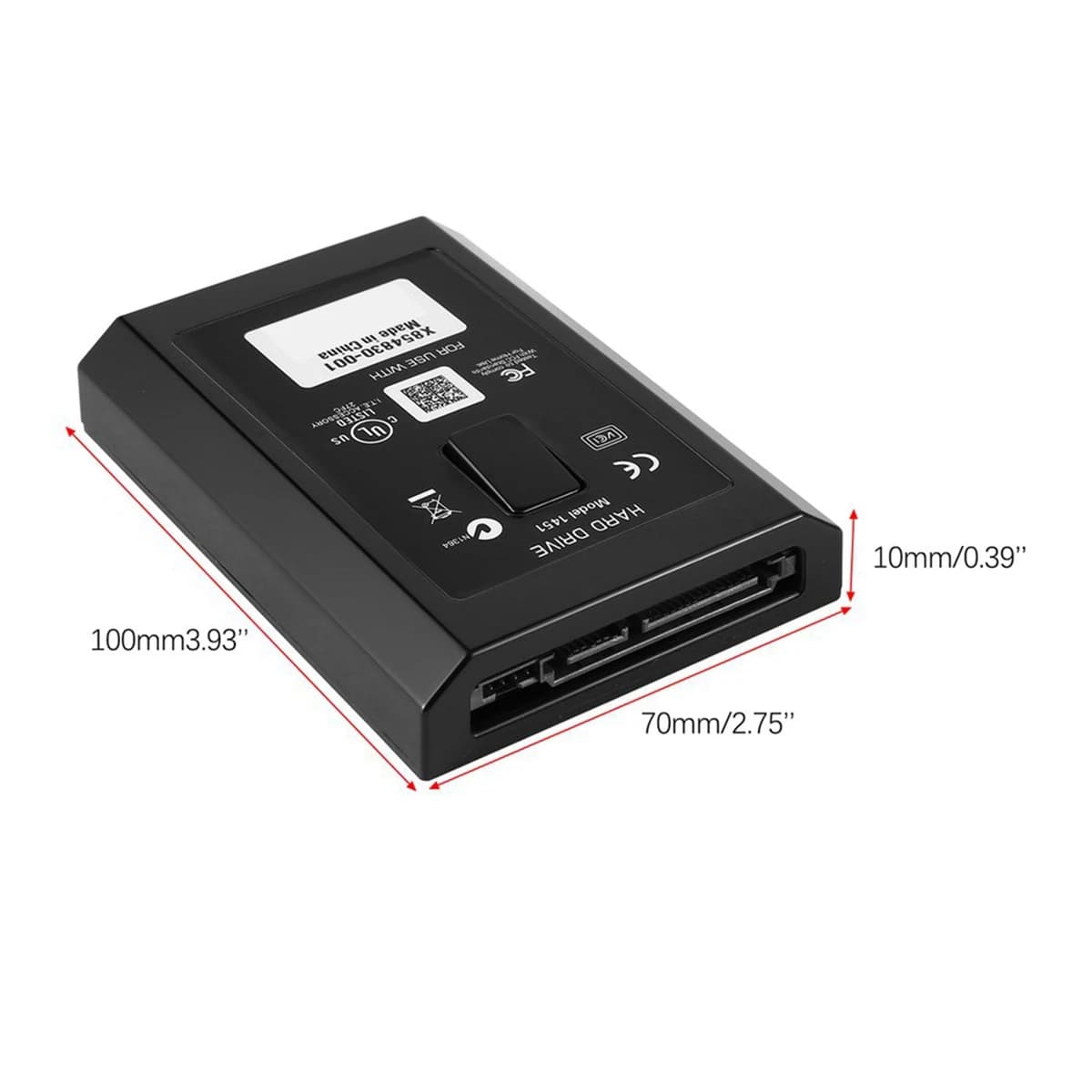 A02R 500GB Console Hard Drive for Xbox 360 Slim Internal Storage Disk Replacement Device Hardware Spare Accessory Unit