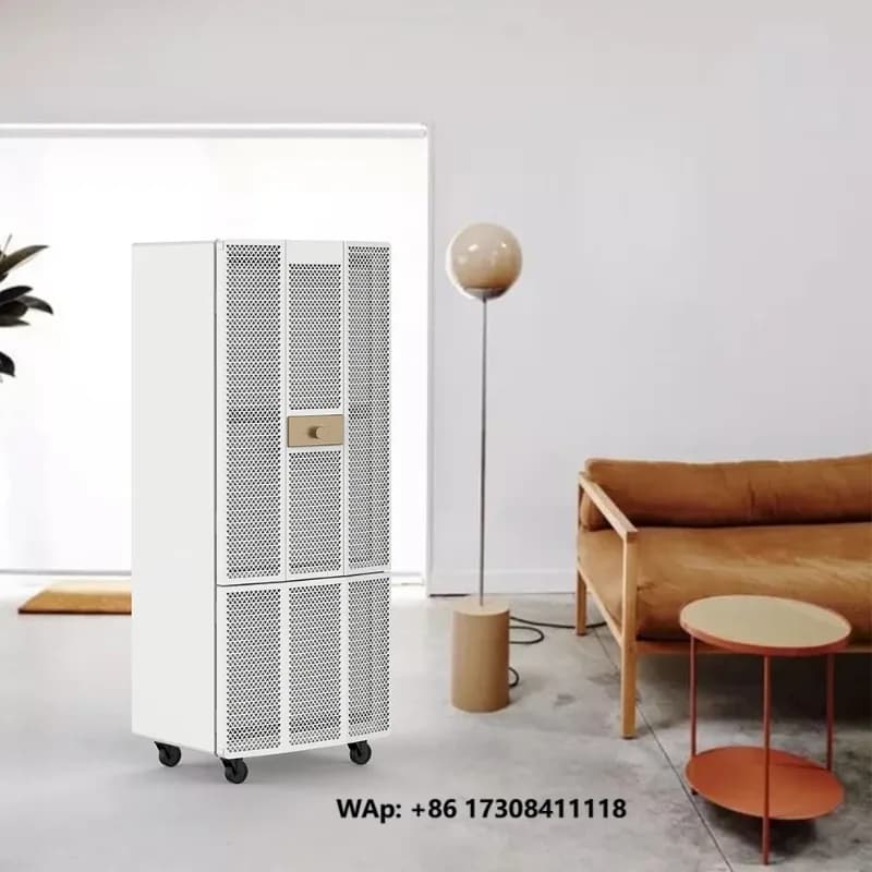 New Arrival Tuya Control Big Large Room Air Purifier 1800 Cadr H14 Hepa Active Carbon UVC Commercial Air Purifier