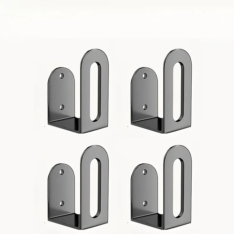 4-Pack No-Drill Wall Mount Shelf, Adhesive Storage Rack for WiFi Router, Modem & Set