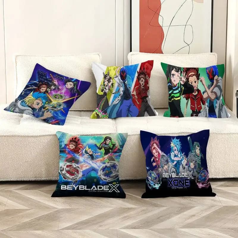 B-Beyblade X Cuscino Classico Regalo Decorazione Casa Ufficio Cuscino per Camera da Letto Divano Auto Federa