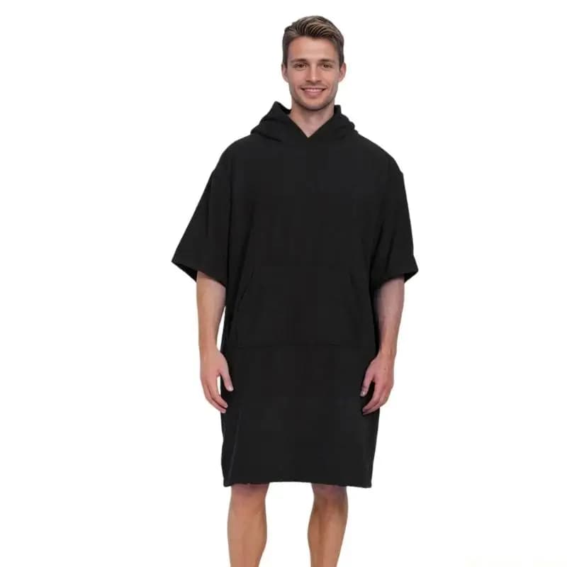 31BE Absorbent Swim Towel with Sleeves Fast Drying Microfiber Texture for Men Women Perfect for Travel and Outdoor Sports