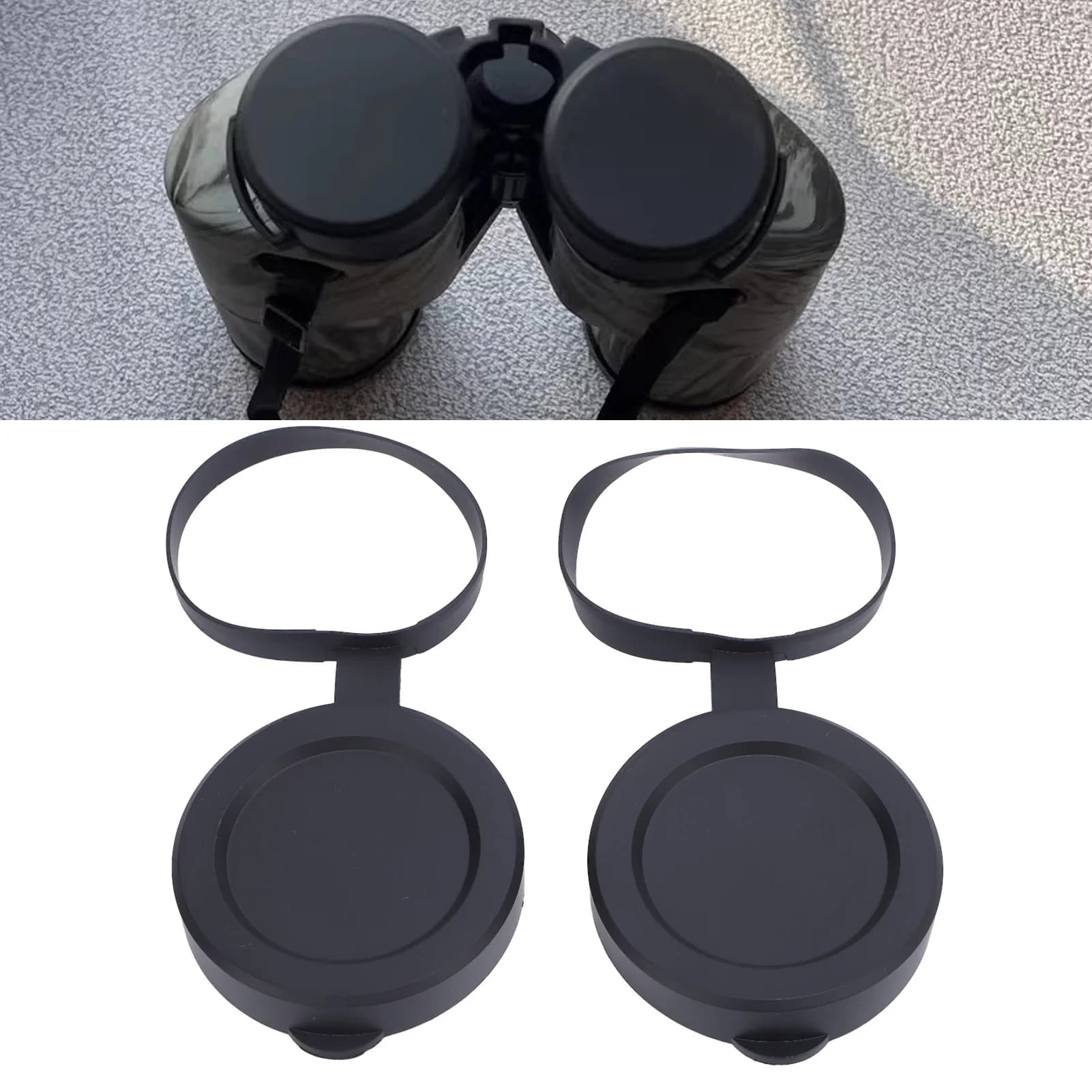 Copriobiettivo per telescopio Facile da installare Cappucci protettivi per obiettivo aderenti resistenti alle intemperie per binocolo monoculare per 61-64 mm