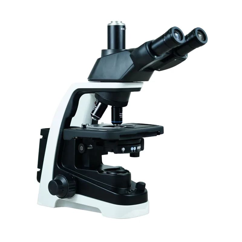 Microscopio biologico del sistema ottico di correzione acromatica trinoculare PLAN per ricerca scientifica da laboratorio 40X-1000X