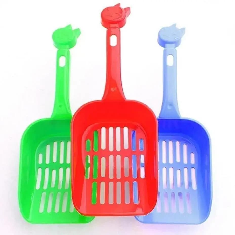 1 Pezzo Paletta per Lettiera Gatti in Plastica, Strumento per la Pulizia del Cucce degli Animali Domestici, Paletta per Escrementi di Cani, Colore Casuale