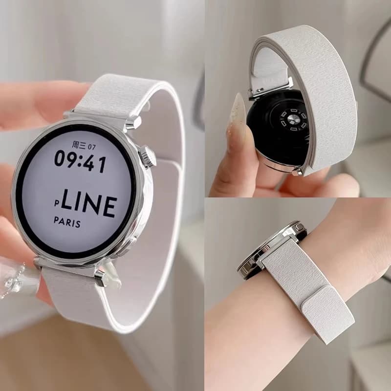 Cinturini per orologi da 18 mm per Huawei Watch GT5 GT4 GT4 pro 41mm braccialetto magnetico in silicone per il tempo libero per huawei watch gt5 pro cinturino da 42 mm