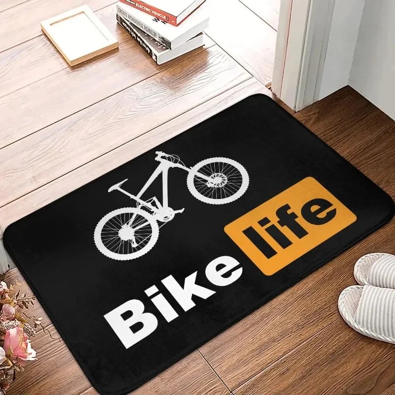 Tappetino Antiscivolo per MTB, Bici, Porta, Pavimento, Cucina, Bagno, Soggiorno, Esterno, per Ciclisti, Ingresso, Tappeto, Zerbino, Poggiapiedi