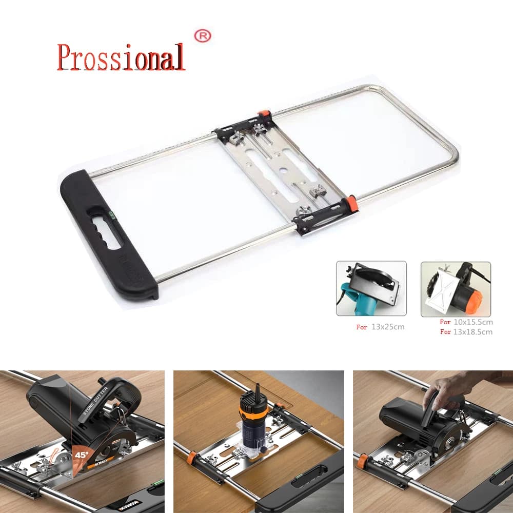New 4/7 inch Coming Edge Guide Positioning Cutting Board for Electricity Saw Trimmer Machine Marble Woodworking Tool