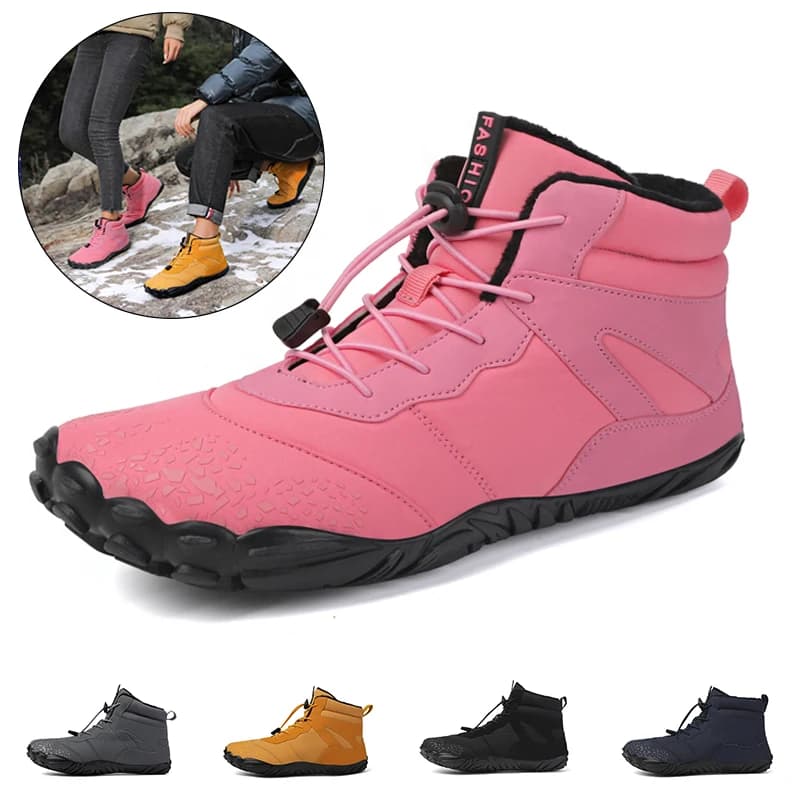 Stivali invernali da arrampicata/escursionismo impermeabili per uomo Donna Scarpe casual da neve a piedi nudi Scarpe da lavoro all'aperto Stivali da neve alti alla caviglia