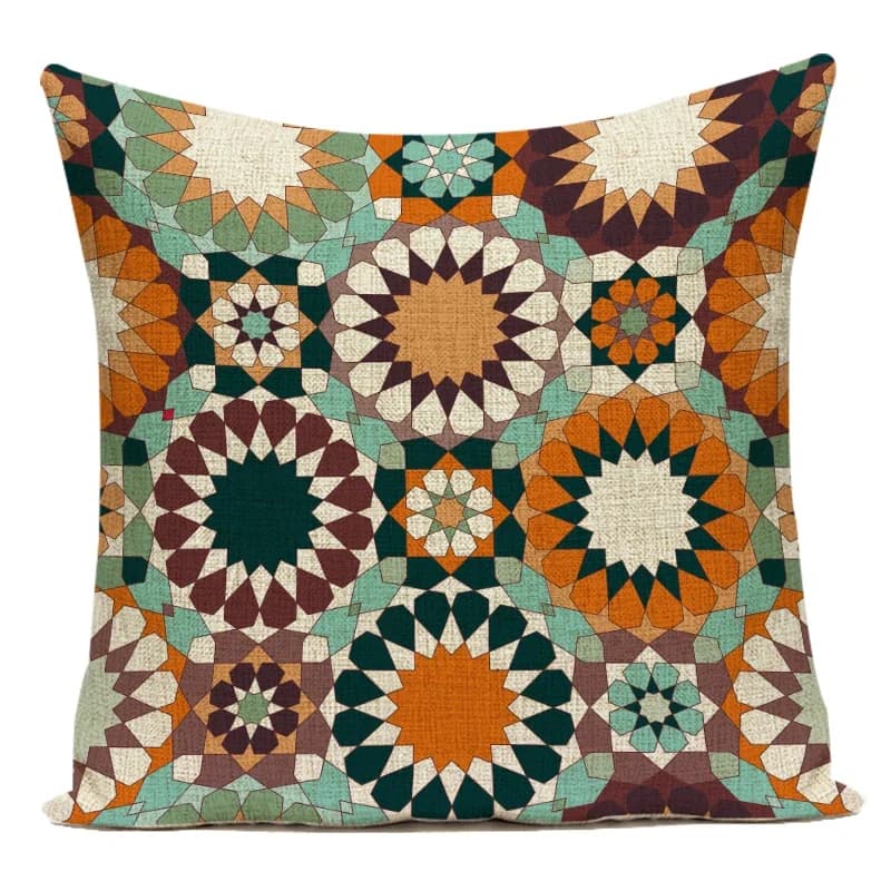 Decorative Throw Pillow Case Polyester Mandala Geometric Boho Pillow Cushion Covers Christmas Decorations For Home Pillowcase