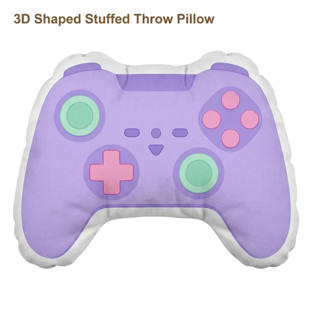 Gaming Gamer Gamepad Controller Console Joystick Plush Pillow Cushion Irregular Stuffed Throw Pillow Home Decor Gift Sofa