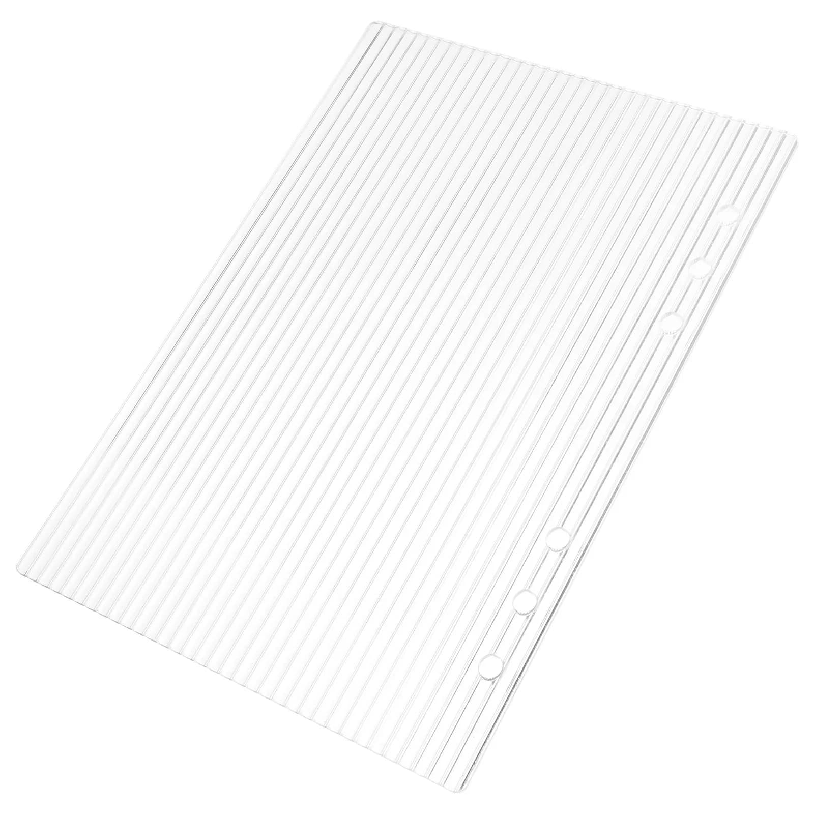 Raccoglitore Raccoglitore in acrilico trasparente a 6 anelli Copertina per notebook A5 Planner in acrilico Raccoglitore per budget Copertina per notebook Raccoglitore per notebook Notebook
