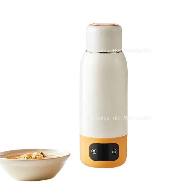Bollitore Elettrico Portatile in Acciaio Inox 316, Mini Tazza Elettrica da 600ml con Controllo della Temperatura, Thermos