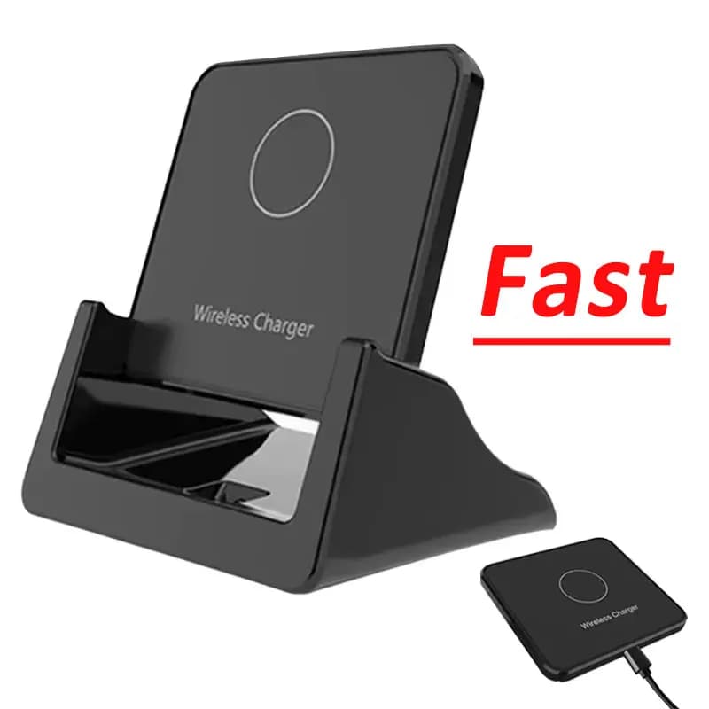 Stazione dock di ricarica rapida per telefono cellulare ultrasottile da tavolo con supporto per caricabatterie wireless da 30 W per iPhone 15 14 13 12 Samsung Xiaomi