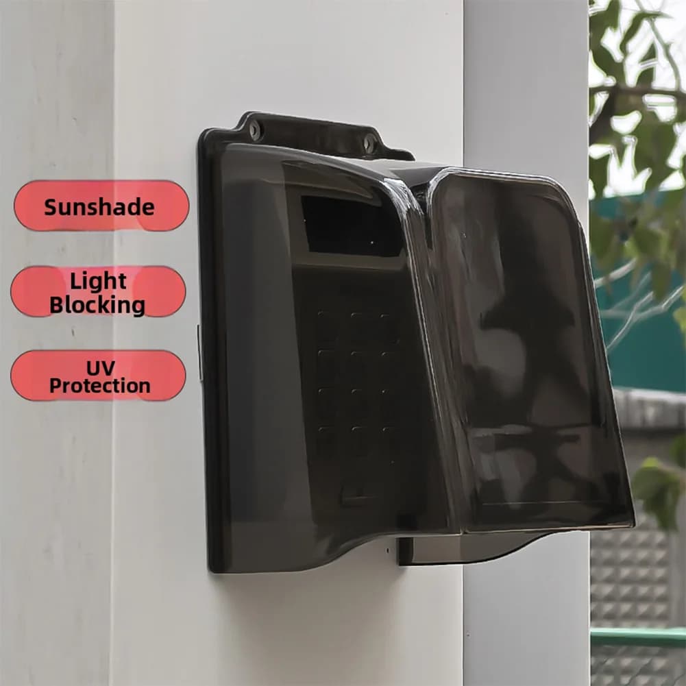 Outdoor Doorbell Rain Cover Made of PC Material for Video Doorbells Keypads Fingerprint Scanners and Time Clock Devices