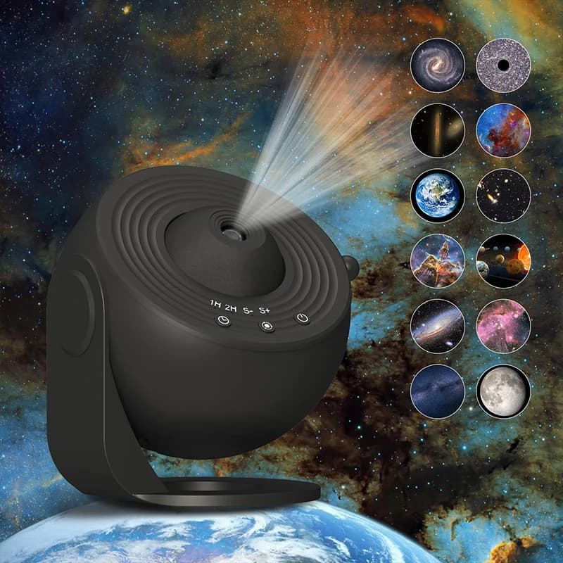 Proiettore stellare con luce notturna a LED da sogno 13 in 1 Lampada per proiettore galassia planetario 360 ° Ruota per la camera da letto, decorazione di San Valentino, regalo per il giorno