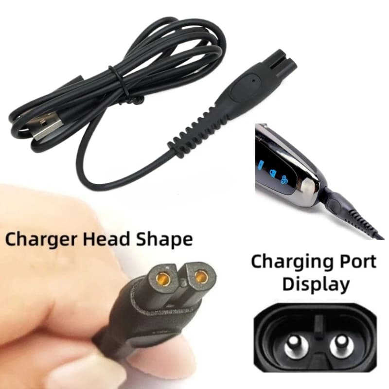 5V charging cable, rechargeable cable for electric razor regulator for Philips QP2724 QP2834 QP1924 MG9520 MG7950 BT3238 X5005 X5006