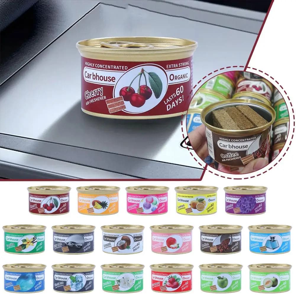 Car Deodorant Aroma Perfume Wood Block Box Automatic Aromatherapy Long-Term Deodorant Car Supplies formaldehyde removal