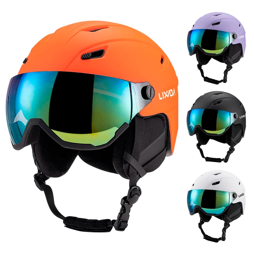 Casco da sci integrato Casco da snowboard per uomo e donna con visiera rimovibile