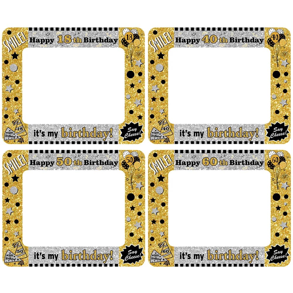 18th 30th 40th 50th 60th Birthday Party Inflatable Photo Frame Photo Props Men Women Happy Birthday Decor Supplies
