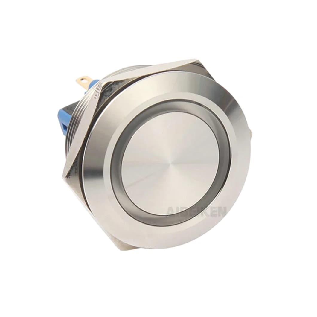 IB30S 30MM 1NO1NC Metal Push Button Switch Self-Latching/Reset Function Push Button with LED Ring Light 6V/24V/220V