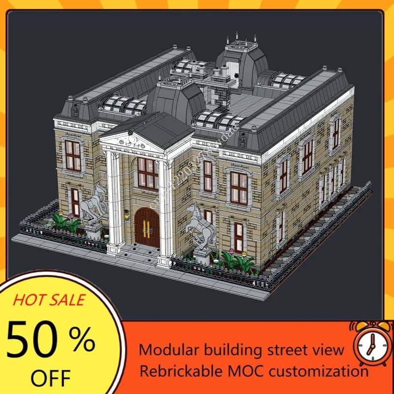 11645PCS Wayne Manor MOC Creative street view Architecture DIY Education Assembly Puzzle Technology Children birthday Toys Gifts