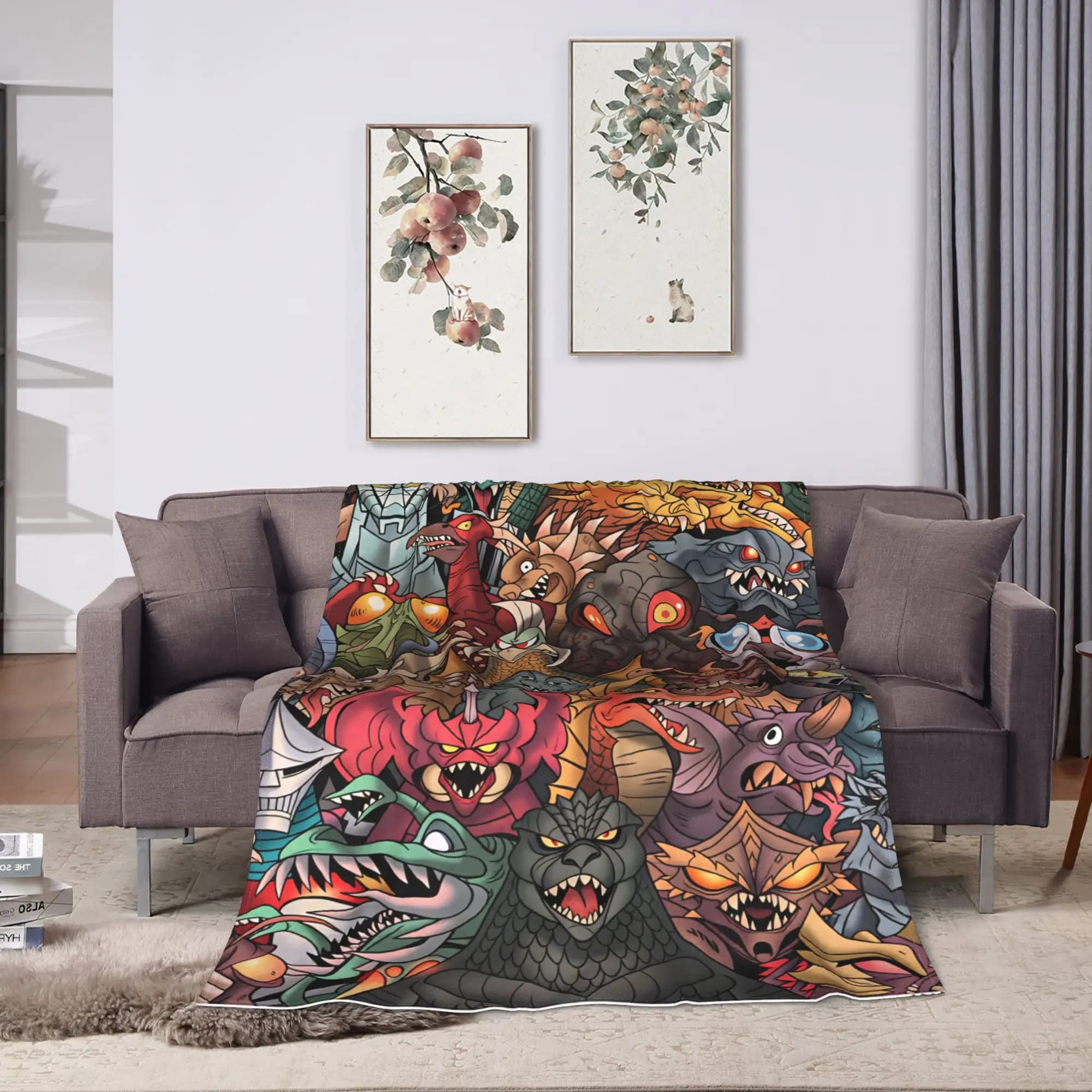 M-Monster King Warm Blankets Boy Girl Plush Throw Blanket Comfortable Living Room Flannel Bedspread Sofa Bed Cover